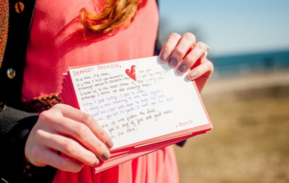 Wedding proposal treasure hunt