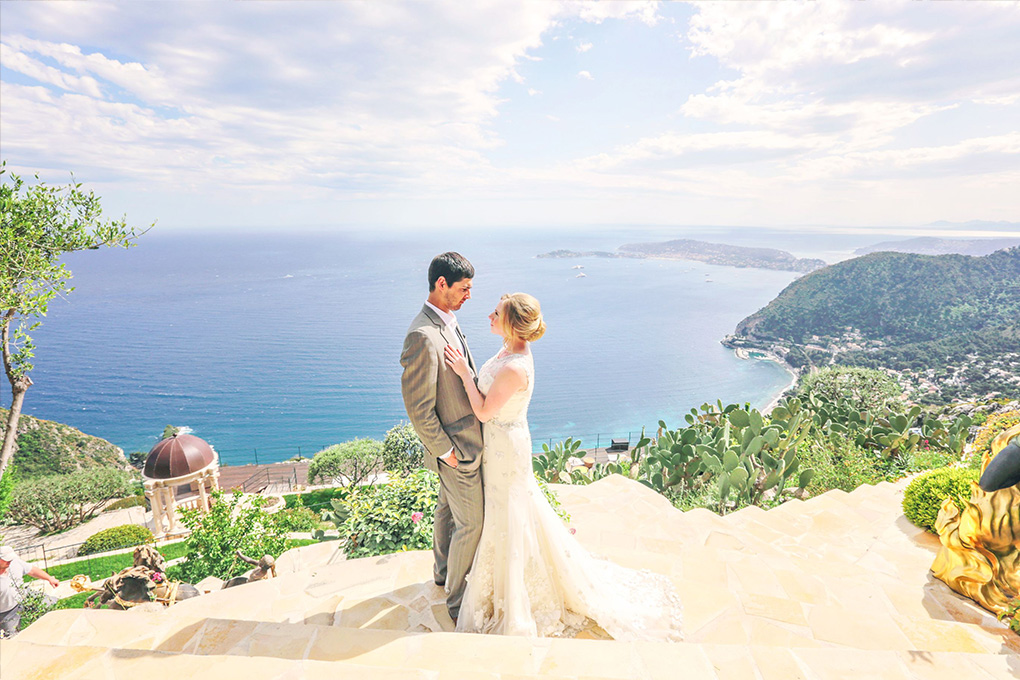 getting married in the south of France sea view